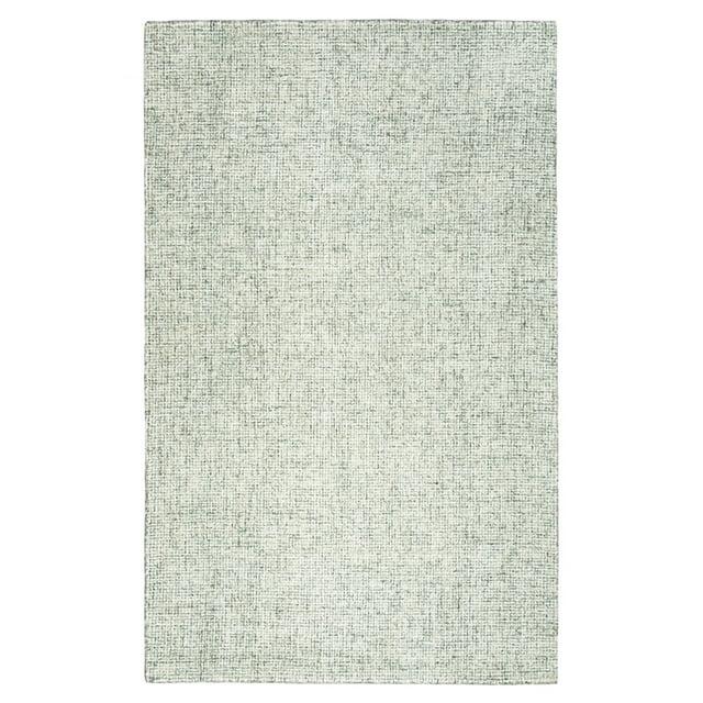 Britley Handmade Tufted Wool Area Rug in Light Green/Ivory