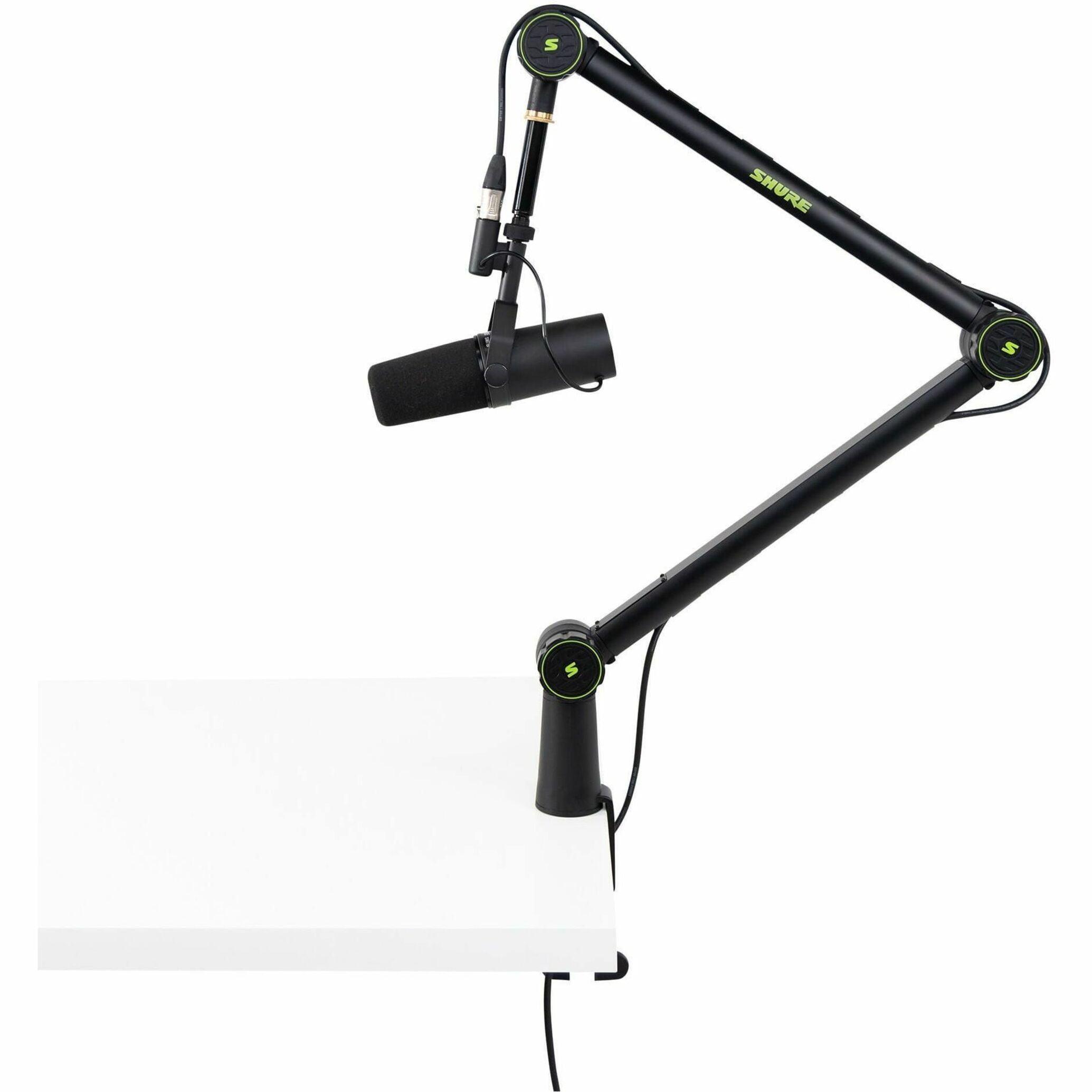 Shure Deluxe Articulating Desktop Mic Boom Stand with 360-Degree Rotation