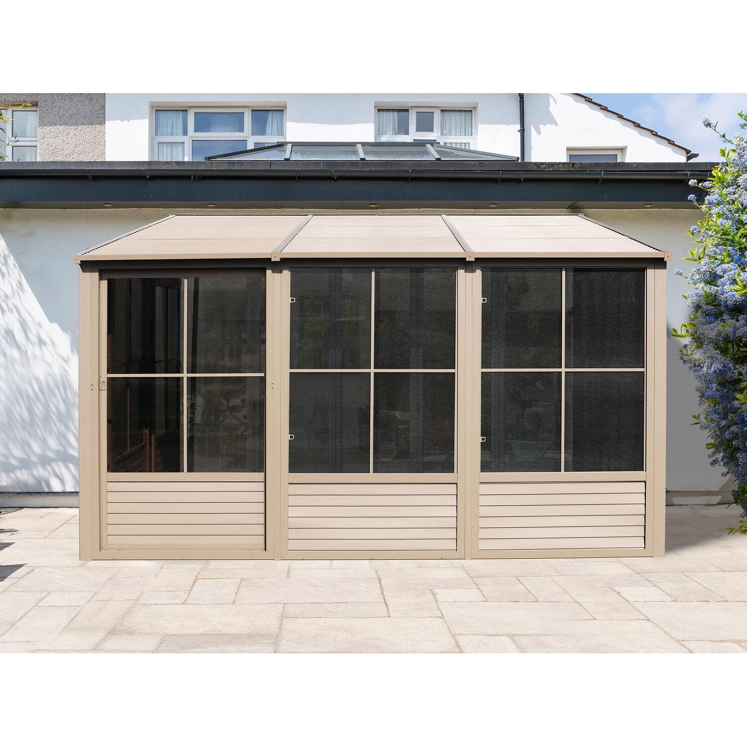 Gazebo Penguin Florence Wall-Mounted Solarium with Metal Roof