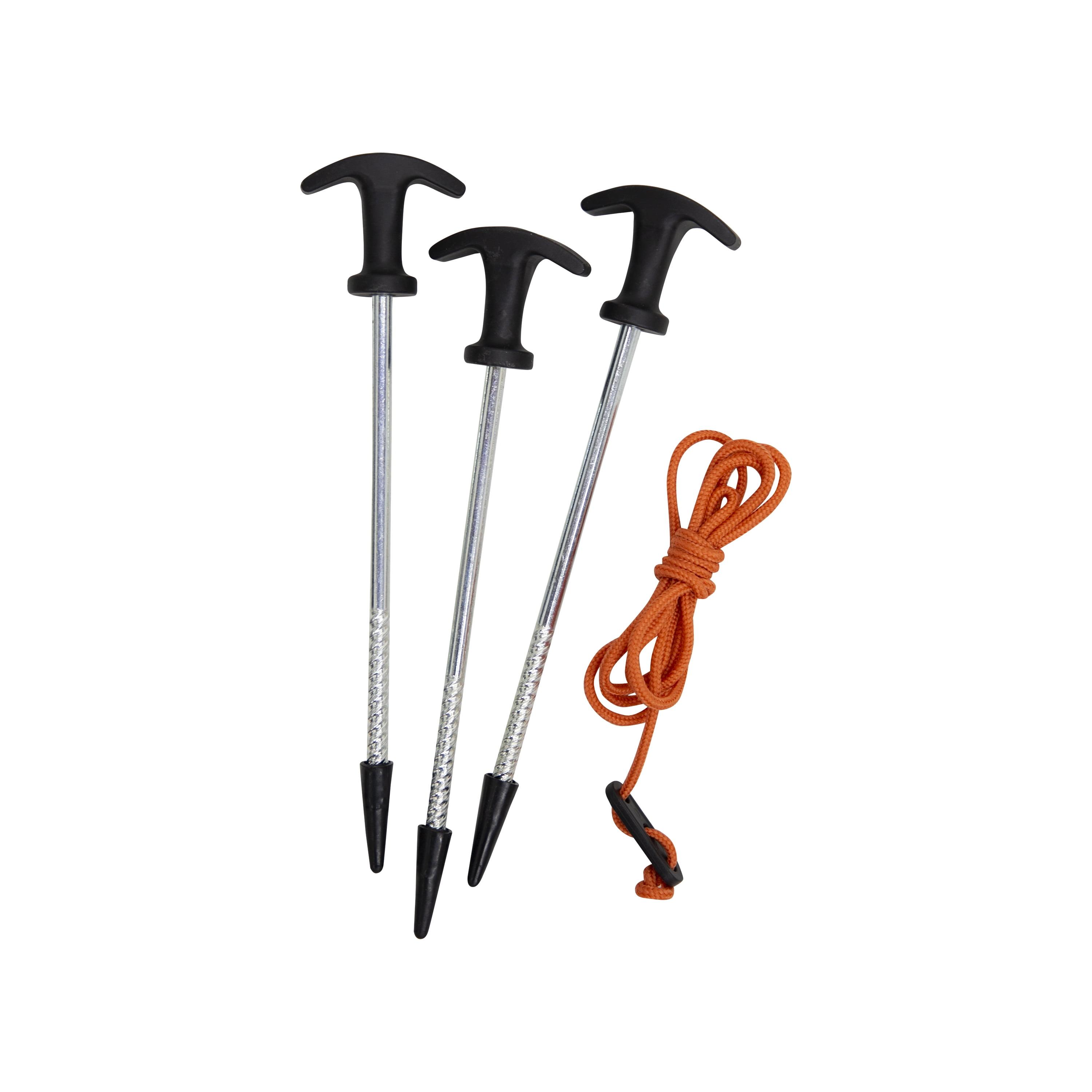 All-Terrain Metal Stakes with Molded Handles, 16-Piece Set