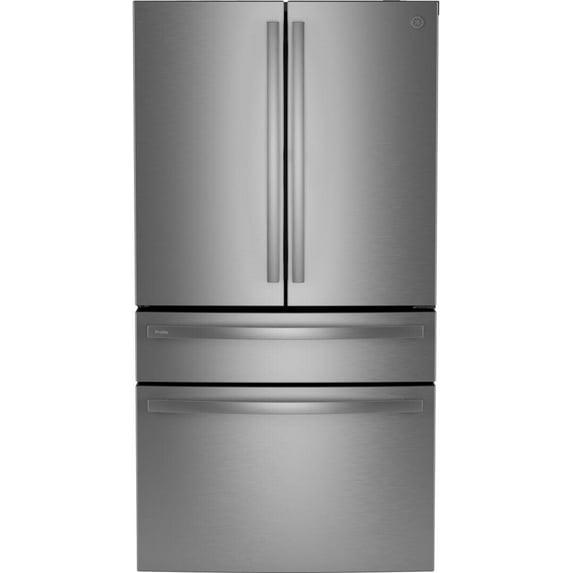 GE Profile™ Series Energy Star Smart 29 Cu. Ft. Fingerprint Resistant 4-Door French-Door Refrigerator