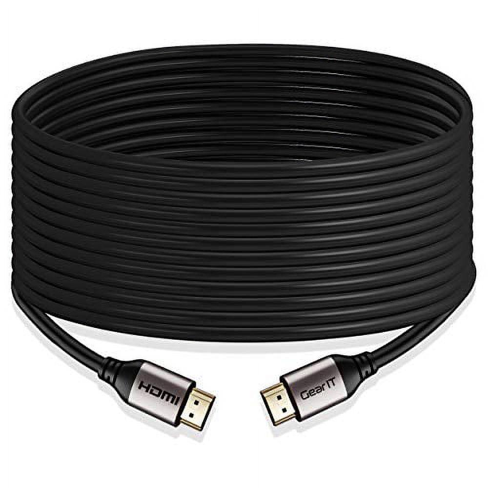 GearIT HDMI Cable CL3 In-Wall Rated (50ft / 15.2m) High-Speed HDMI 2.0b, 4K 60hz, 3D, ARC, HDCP 2.2, HDR, 18Gbps