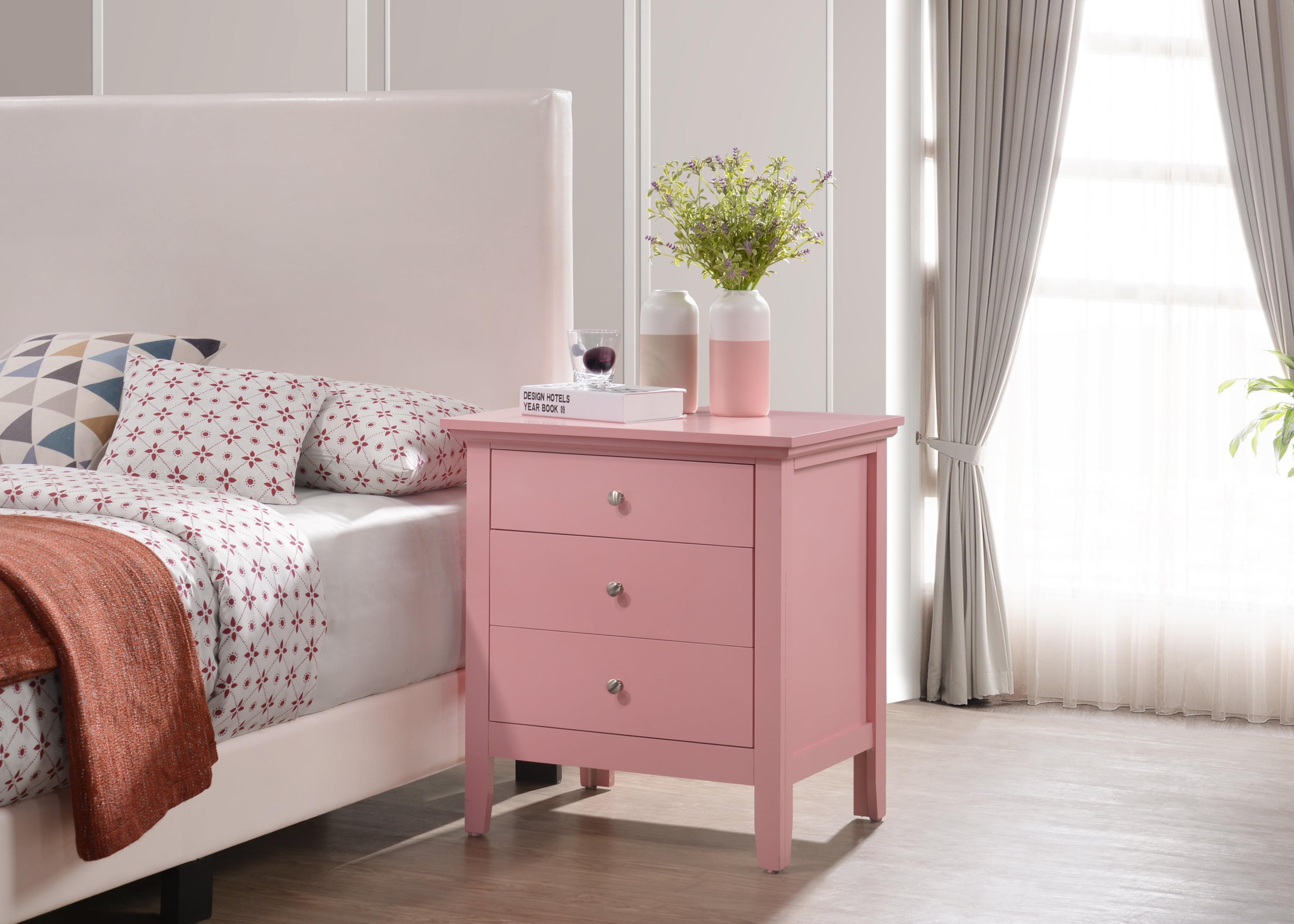 Hammond 3 - Drawer Nightstand Bed Side Table Wood Nightstand Small Bedside Table And Dresser