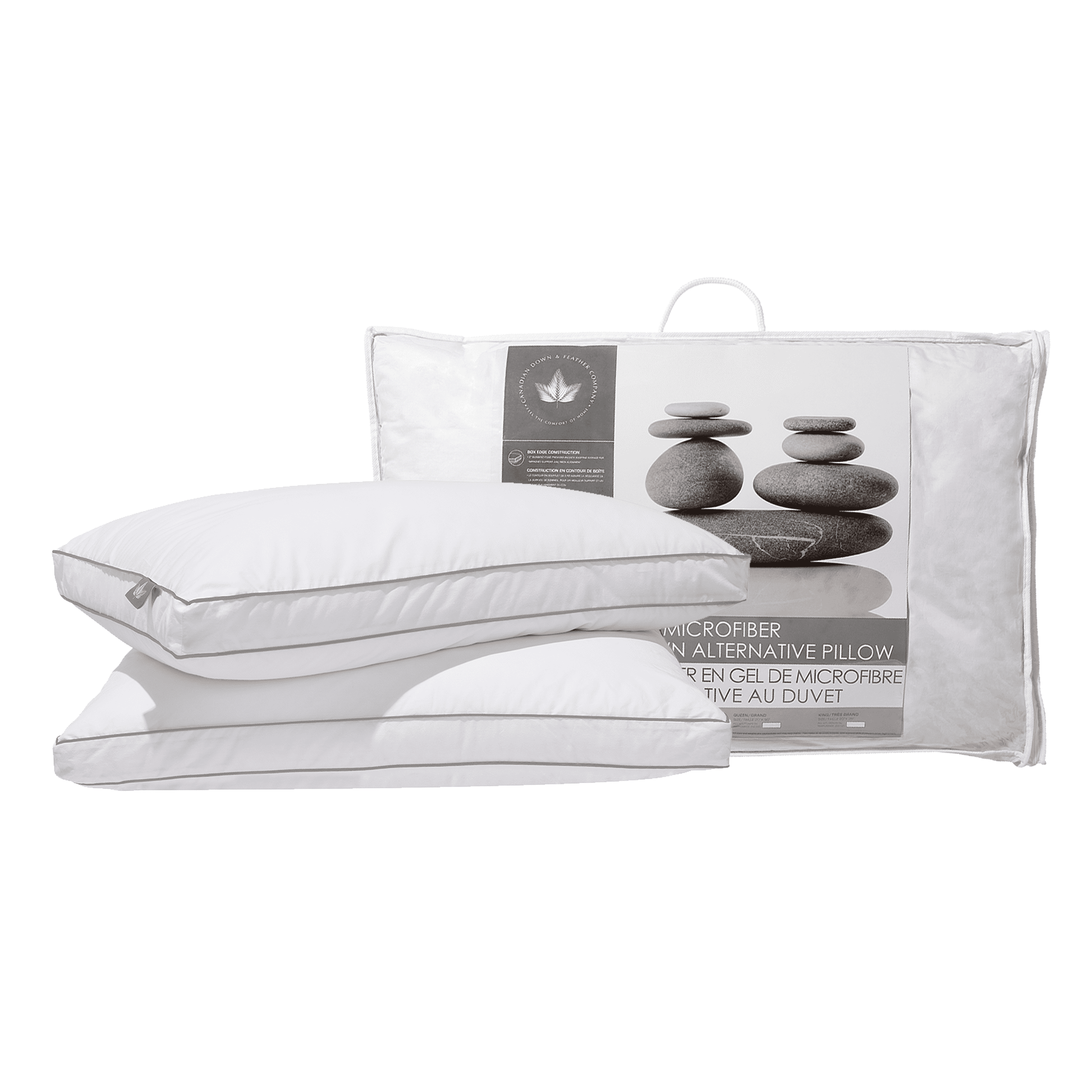 Queen Size White Down Alternative Hypoallergenic Pillow Set