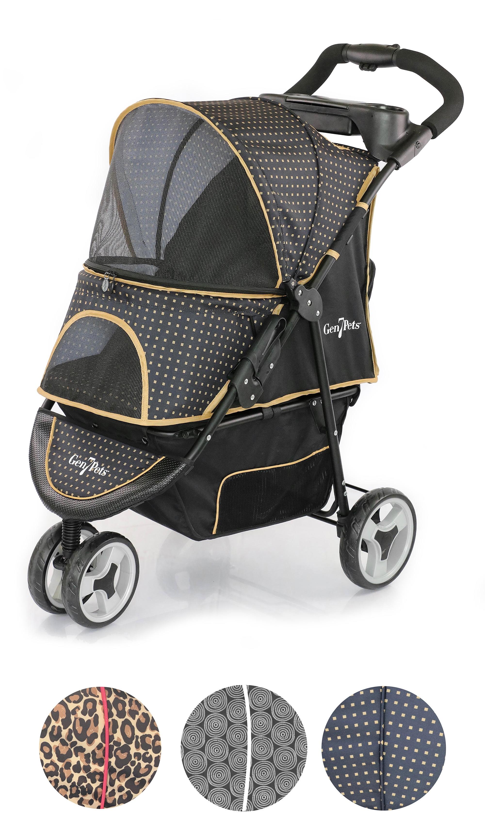 Gen7 Pets Promenade 35" Pet Stroller for Dogs and Pets upto 50 lb, Gold Nugget