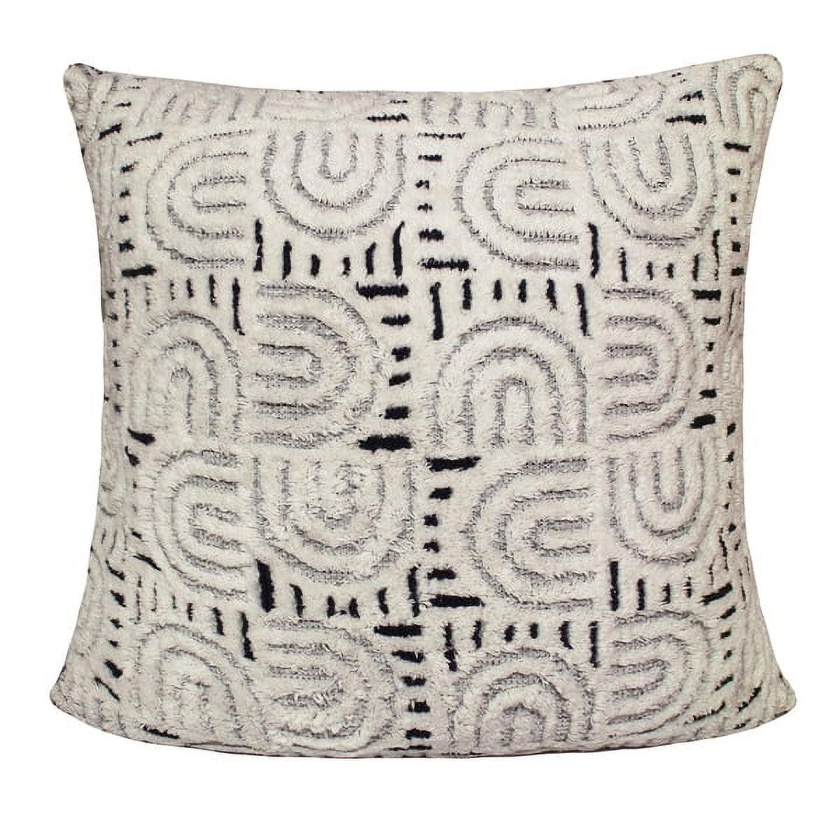 Coastal Geometric Reversible Floor Throw Pillow