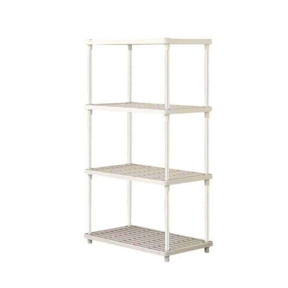 Gracious Living 4 Shelf Fixed Height Solid Light Duty Home Storage Unit