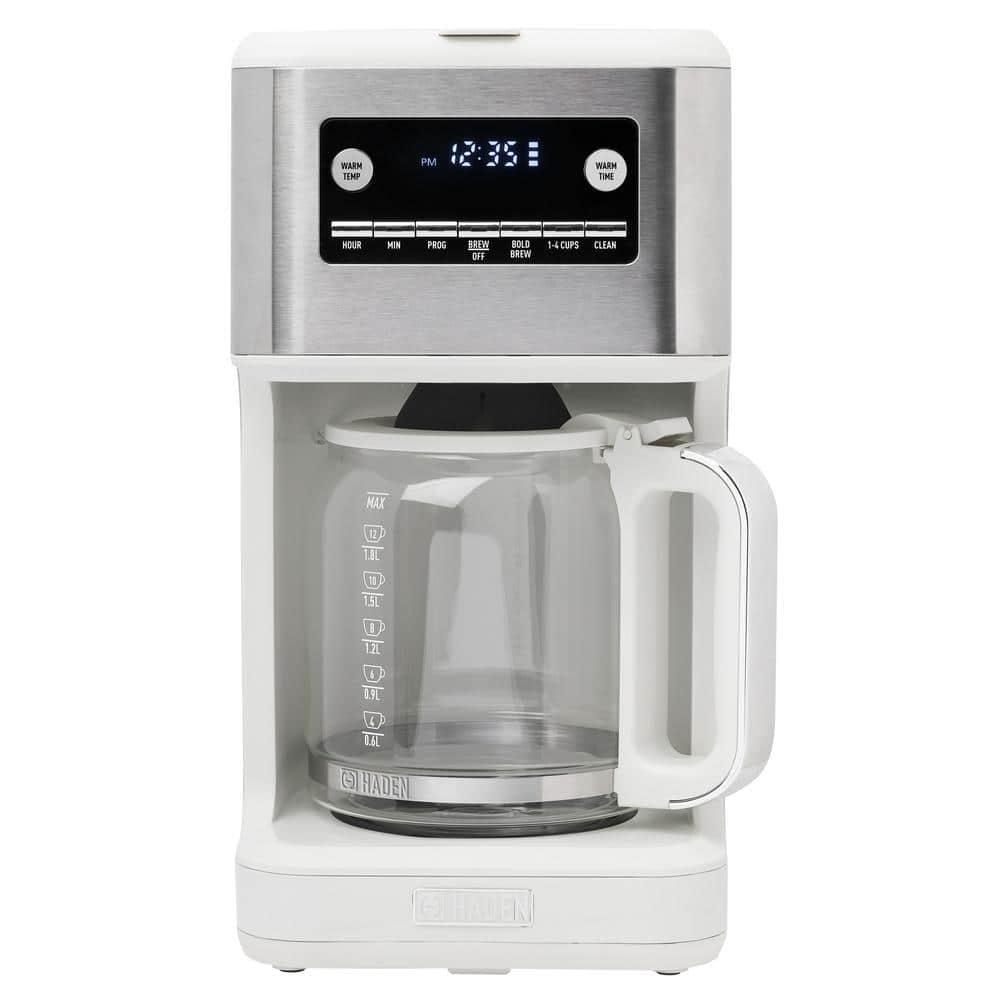 HADEN Generous Brew White 14-Cup Drip Coffee Maker