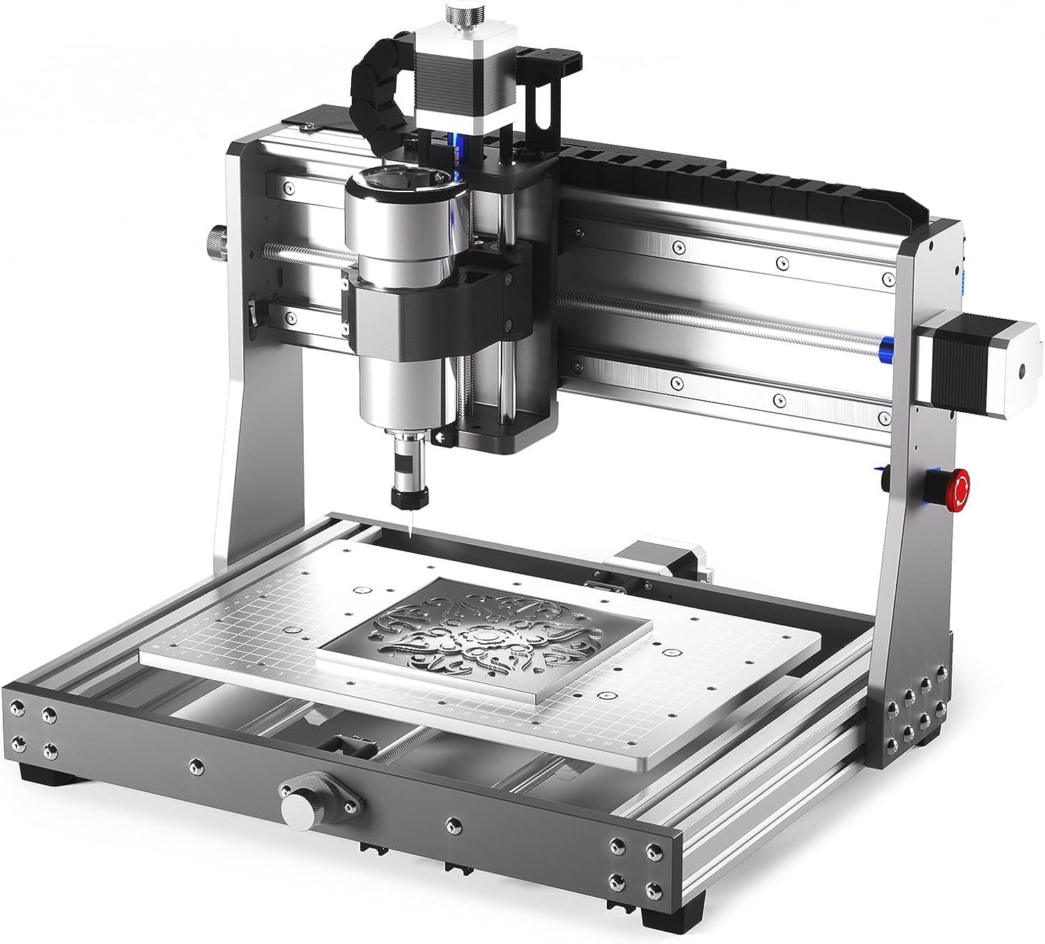 Genmitsu 3020-PRO MAX V2 CNC Router Machine, Upgraded 3 Axis Engraver for Metal, Wood, Acrylic, PCB MDF, New Structure & Offline Controller & 6pcs Limit Switches, Working Area 11.8 x 8.1 x 3.1 inch