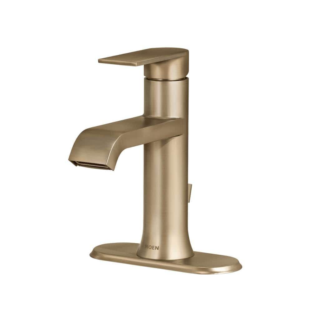 Bronzed Gold Single Handle High Arc Bathroom Faucet