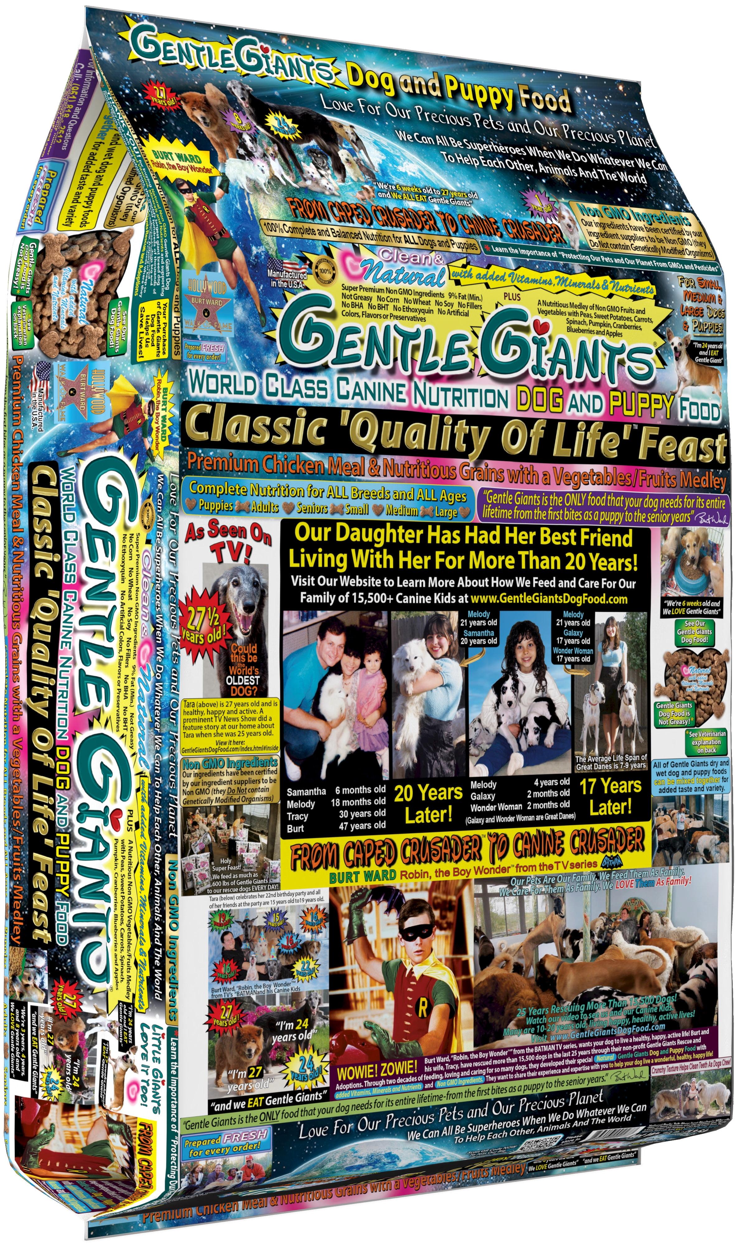 Gentle Giants Chicken Meal, Pearled Barley, Brown Rice & Oatmeal Complete & Balanced Dry Dog Food - 30lbs