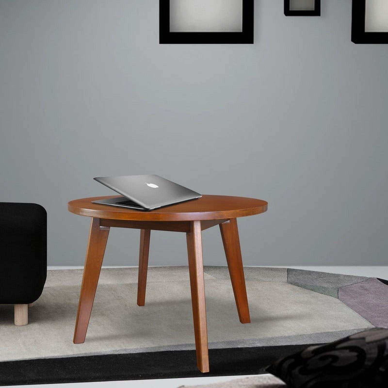 Genuine 24" Round Coffee Table with Solid American Gum - Sweet Oak