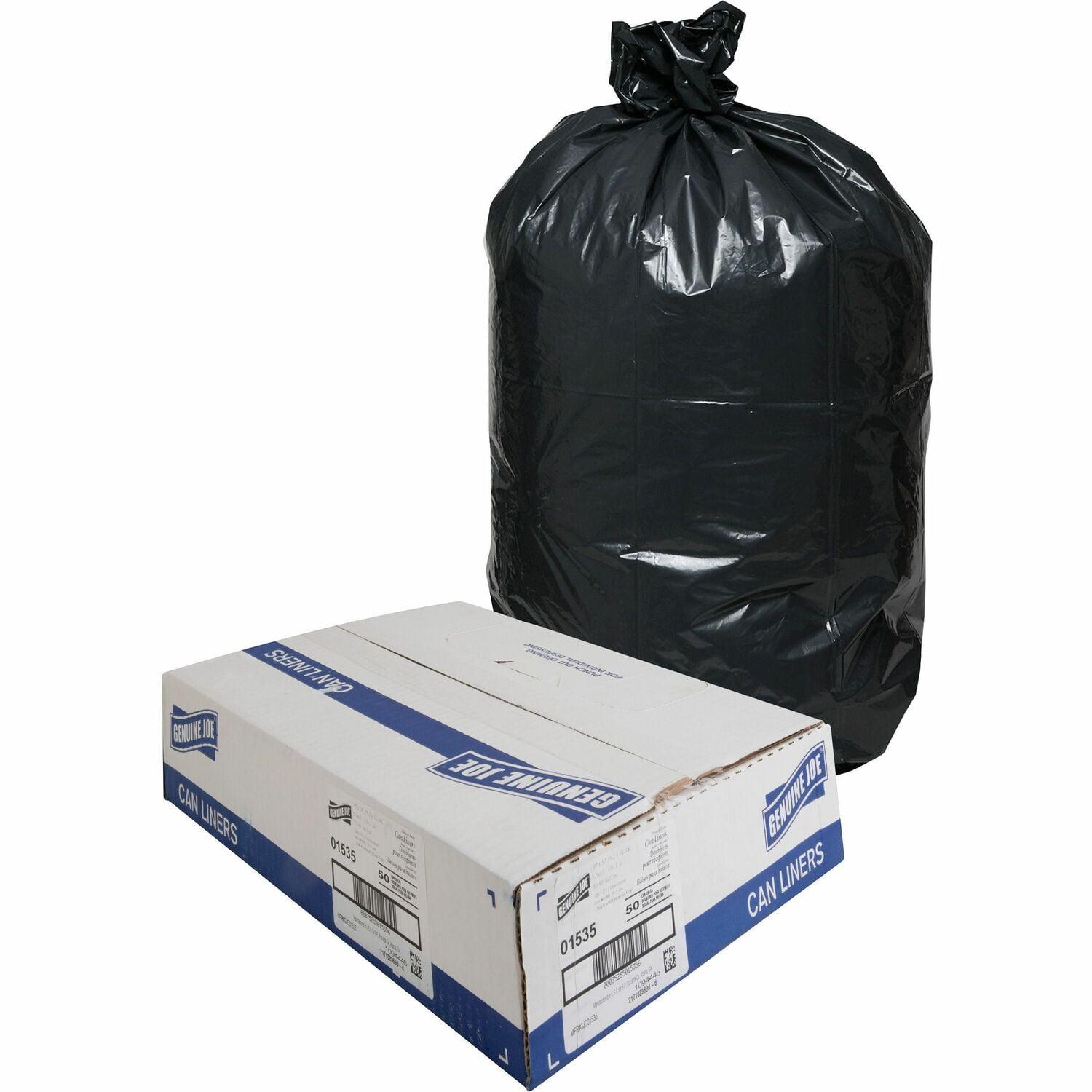 Genuine Joe Plastic Trash Bags - 100 Count