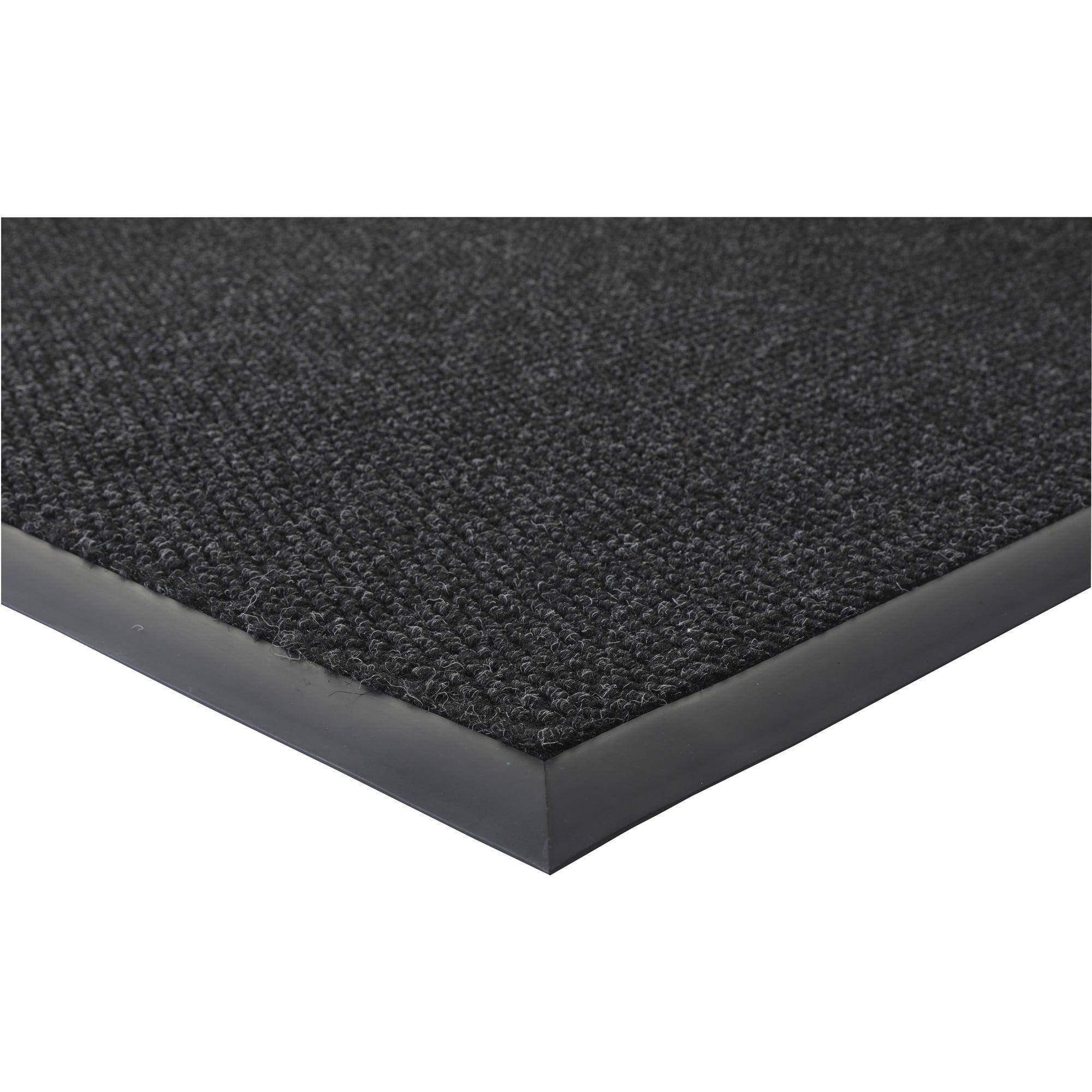 Black Rubber Heavy Traffic Indoor/Outdoor Floor Mat 3' x 5'