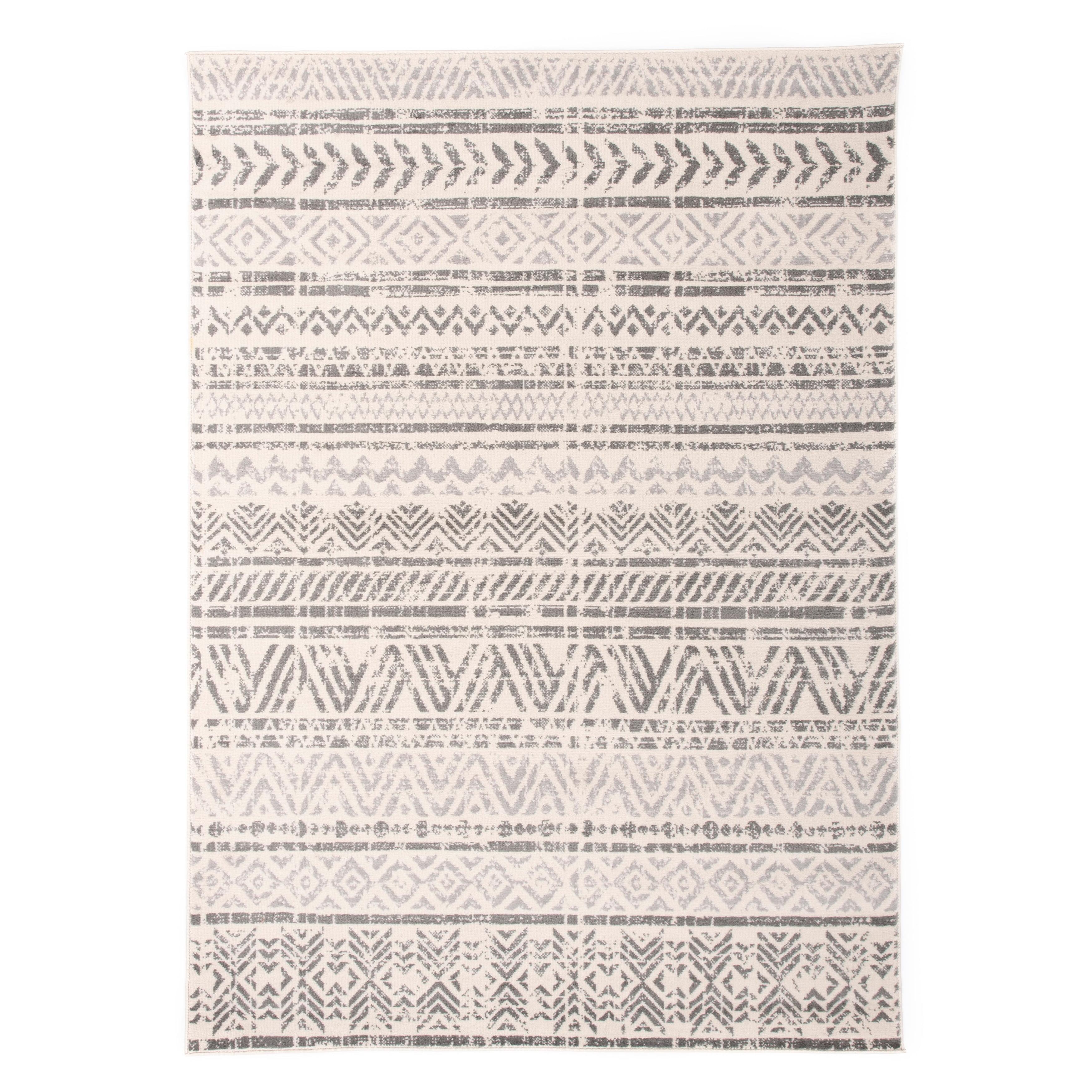 World Rug Gallery Geometric Distressed Bohemian Area Rug