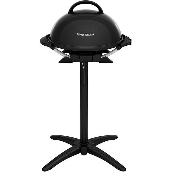 George Foreman George Foreman Indoor/Outdoor Electric Patio Grill, Apartment Approved, 15-Serving, Removable Stand, Black