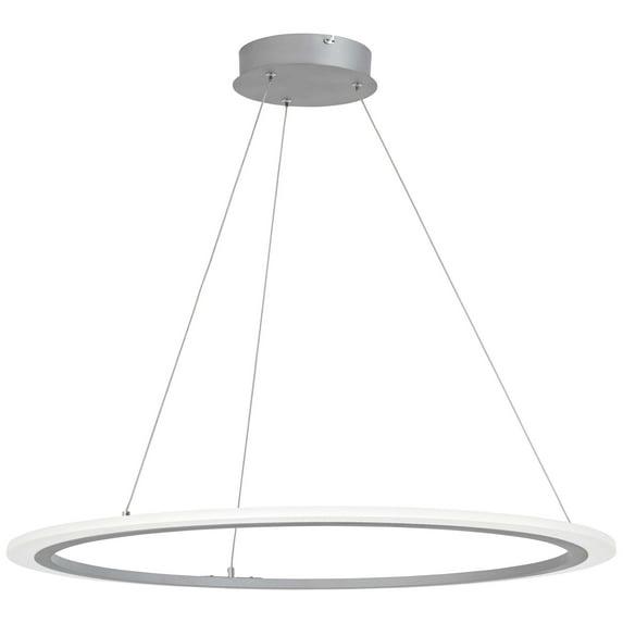 George Kovacs Discovery 31 1/4"W Silver LED Pendant Light