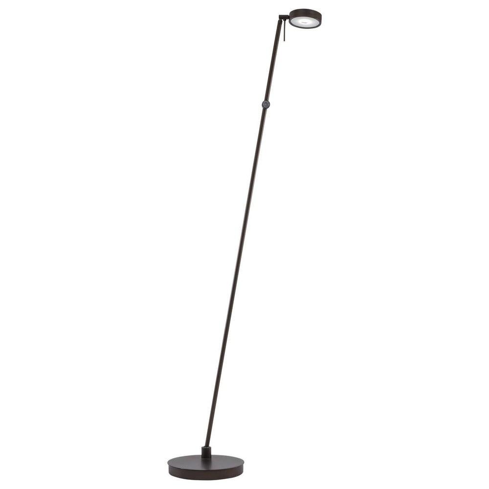Adjustable Copper Bronze Patina LED Pharmacy Floor Lamp