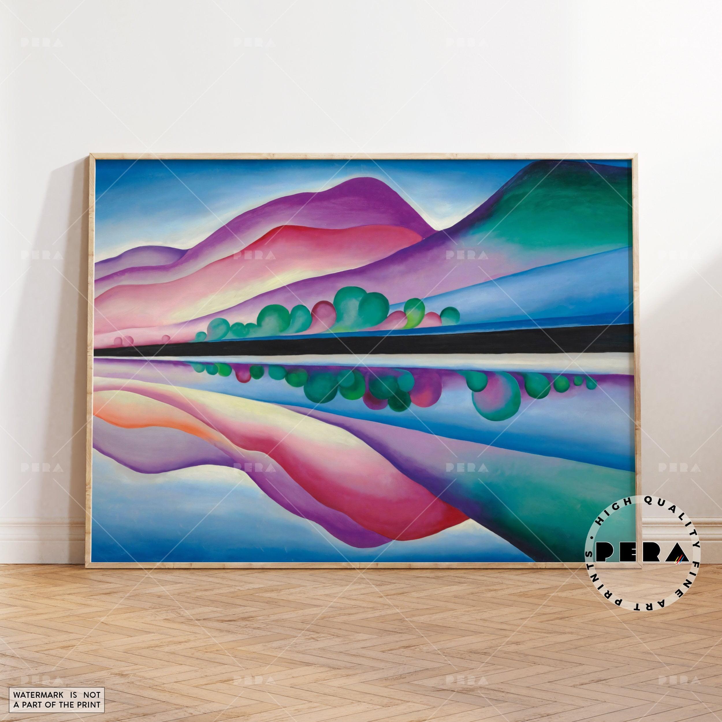 Georgia O'Keeffe, Lake George Reflection 1921, Famous Art, O'Keeffe Art, Modern Art, Gallery Wall Art, Housewarming Gift, Exhibition Poster