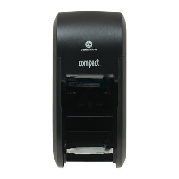 Georgia Pacific  Black Vertical Double Roll Toilet Paper Dispenser