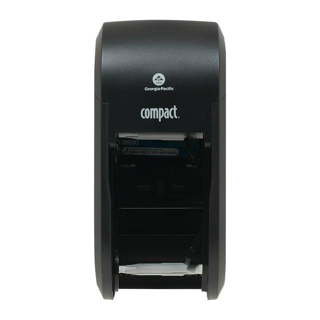 Georgia Pacific  Black Vertical Double Roll Toilet Paper Dispenser