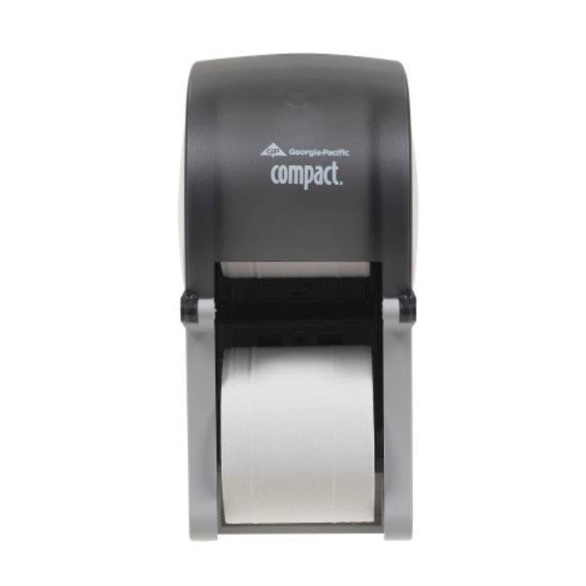 Georgia Pacific  Black Vertical Double Roll Toilet Paper Dispenser