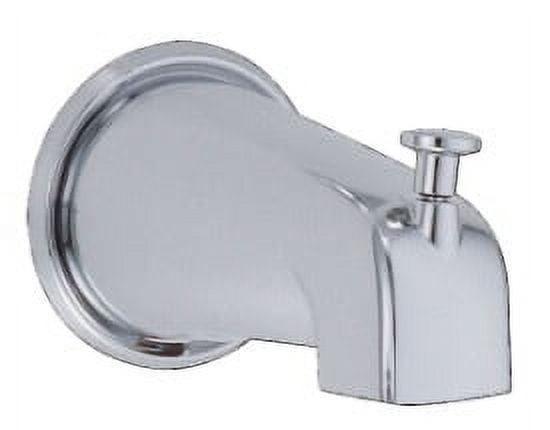 Chrome Wall Mounted Tub Spout with Diverter