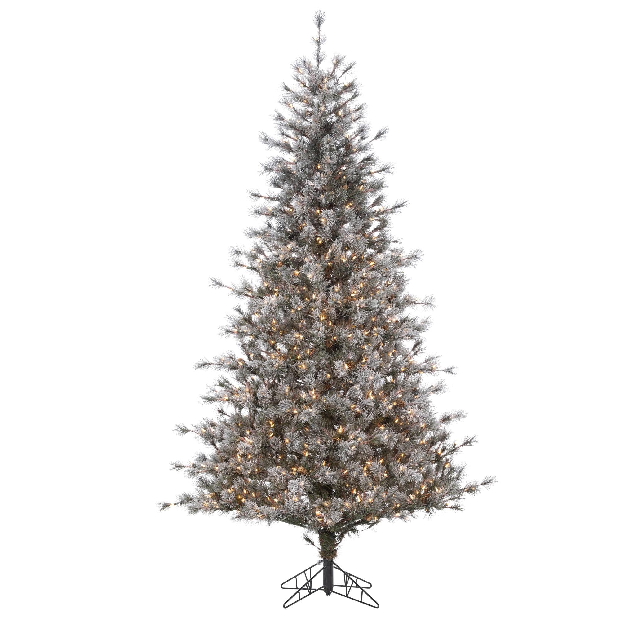 Scotch Pine 7.5' Pre-Lit Outdoor Christmas Tree with White Lights