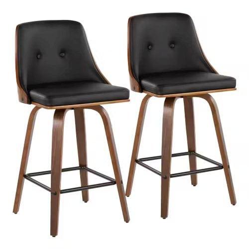 Set of 2 Gianna Upholstered Counter Height Barstools - Lumisource