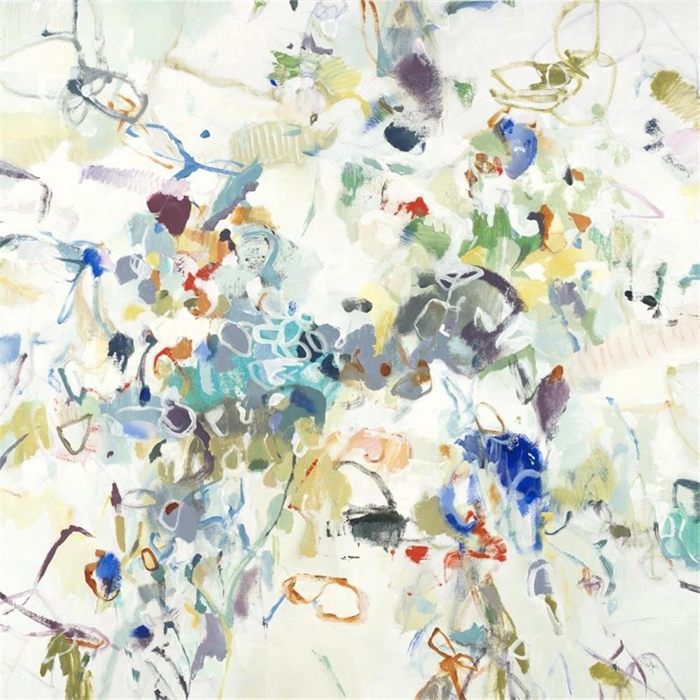 Giant Art 72x72 Party Time II Fine Art Giant Canvas Print in Multi-Color