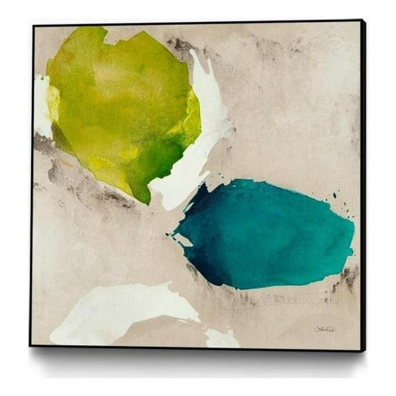 Giant Art Canvas  30x30 Connected I Framed in Multi-Color