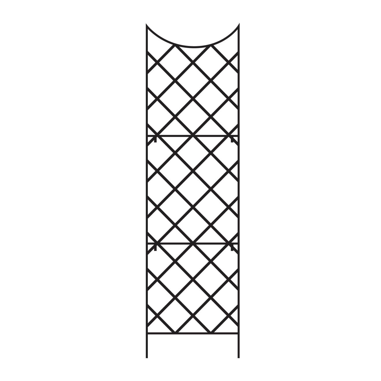 Hokku Designs Giant Trellis, Includes Wall-Mounting Brackets, 108-Inch Height by 30-Inch Width for Rose Clematis Flowers Vine
