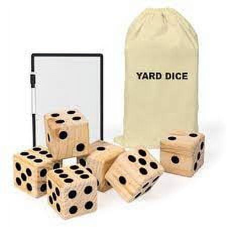 Oversized Wooden Yard Dice