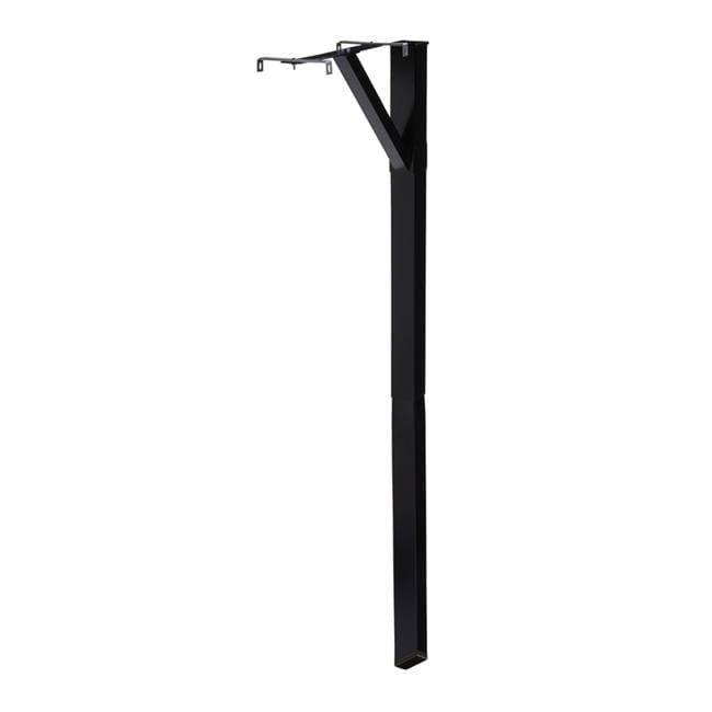 Gibraltar Mailboxes 5286398 59.9 in. Powder Coated Black Steel Mailbox Post