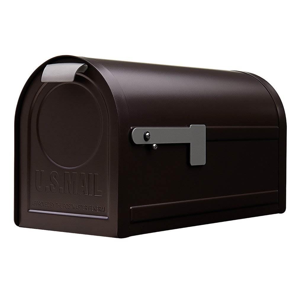 Architectural Mailboxes Northpointe Large Steel Post Mount Mailbox Venetian Bronze