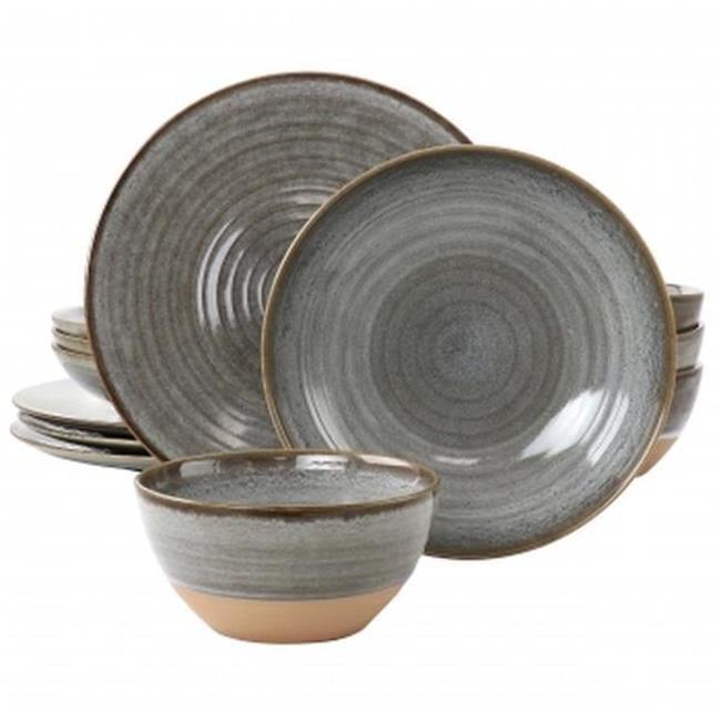 Gibson Elite 12 Piece Dreamweaver Round Earthenware Dinnerware Set & Reviews | Wayfair