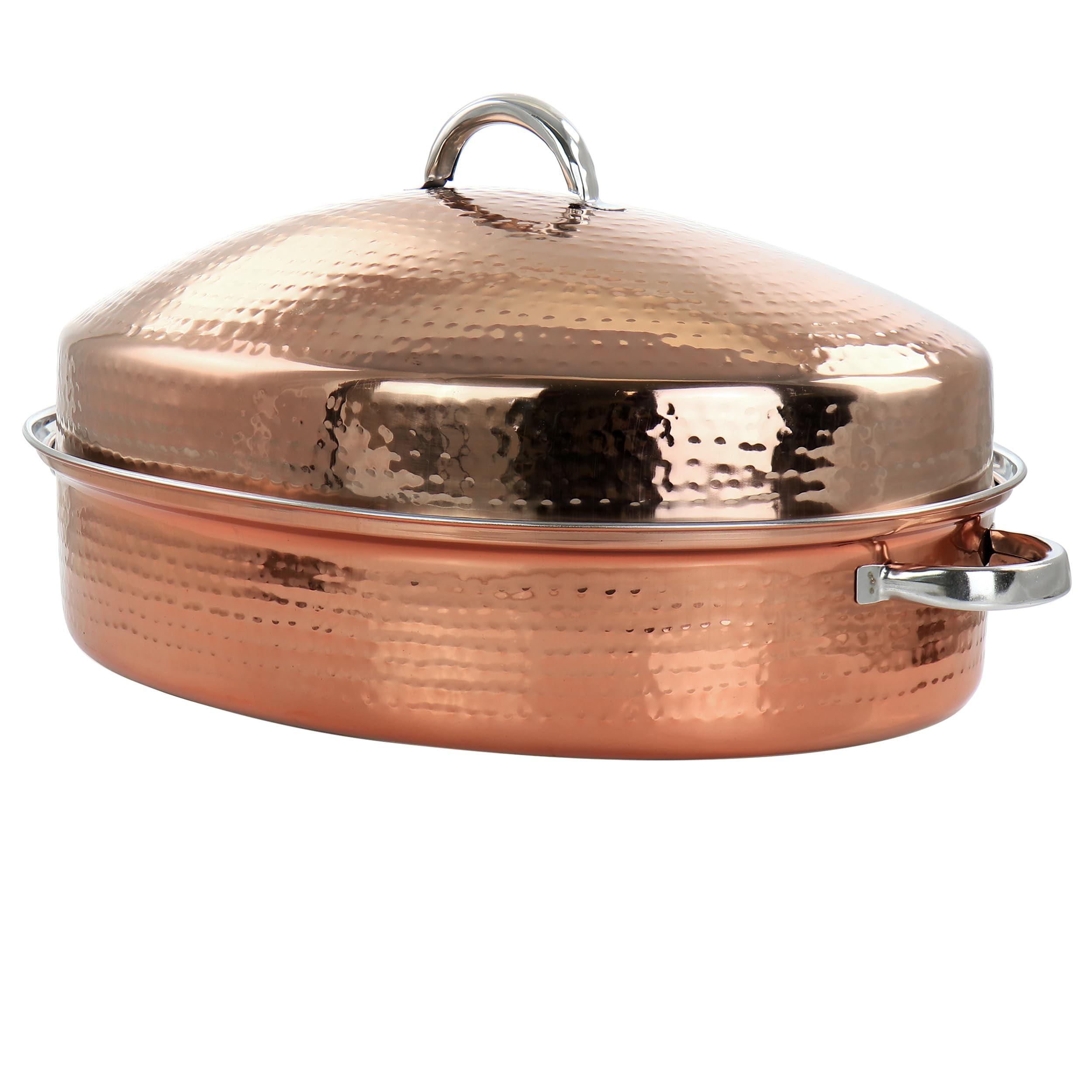 Gibson Home 3.75 in. Stainless Steel Roasting Pan