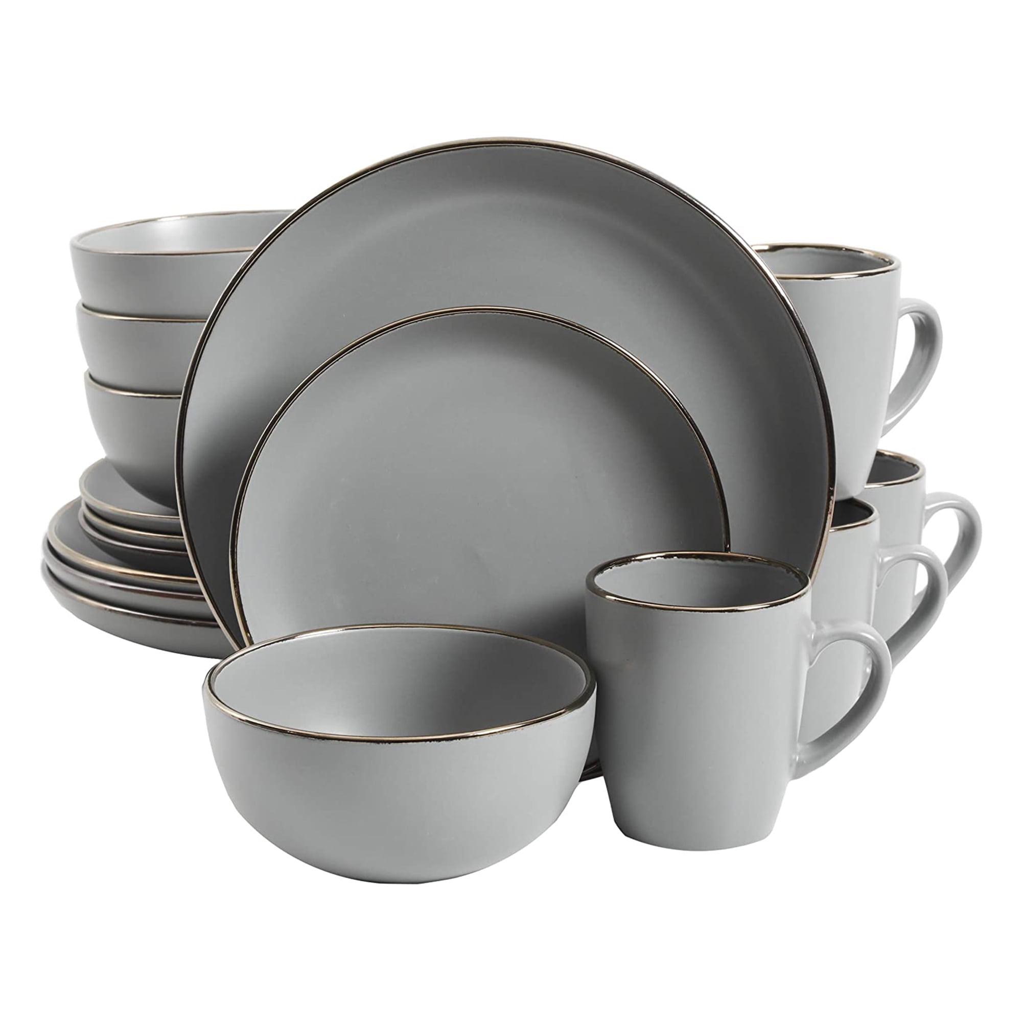Gibson Home Rockaway Round Stoneware Dinnerware