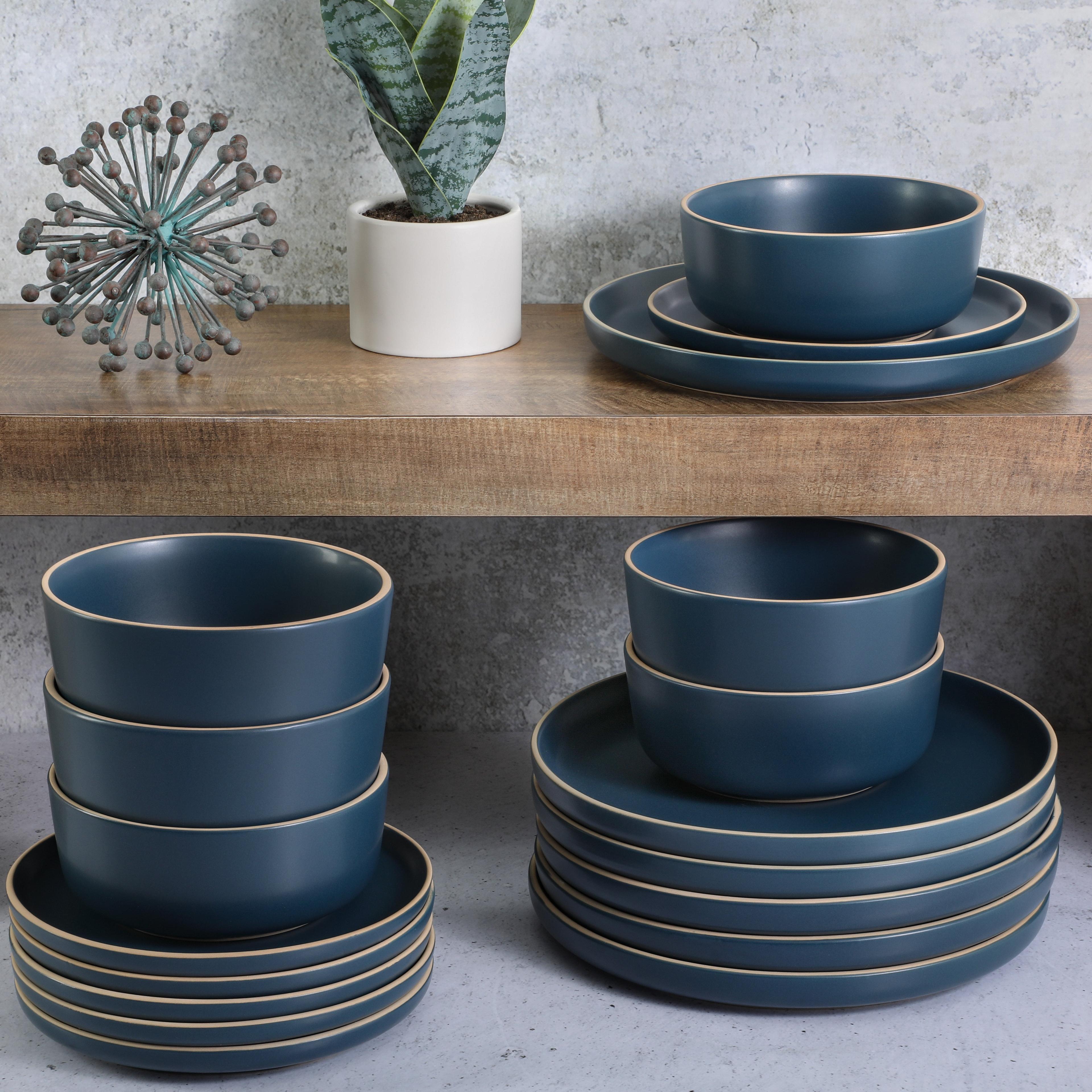 Gibson Gibson Soho Lounge Matte 18 Piece Dinnerware Set, Service for 6
