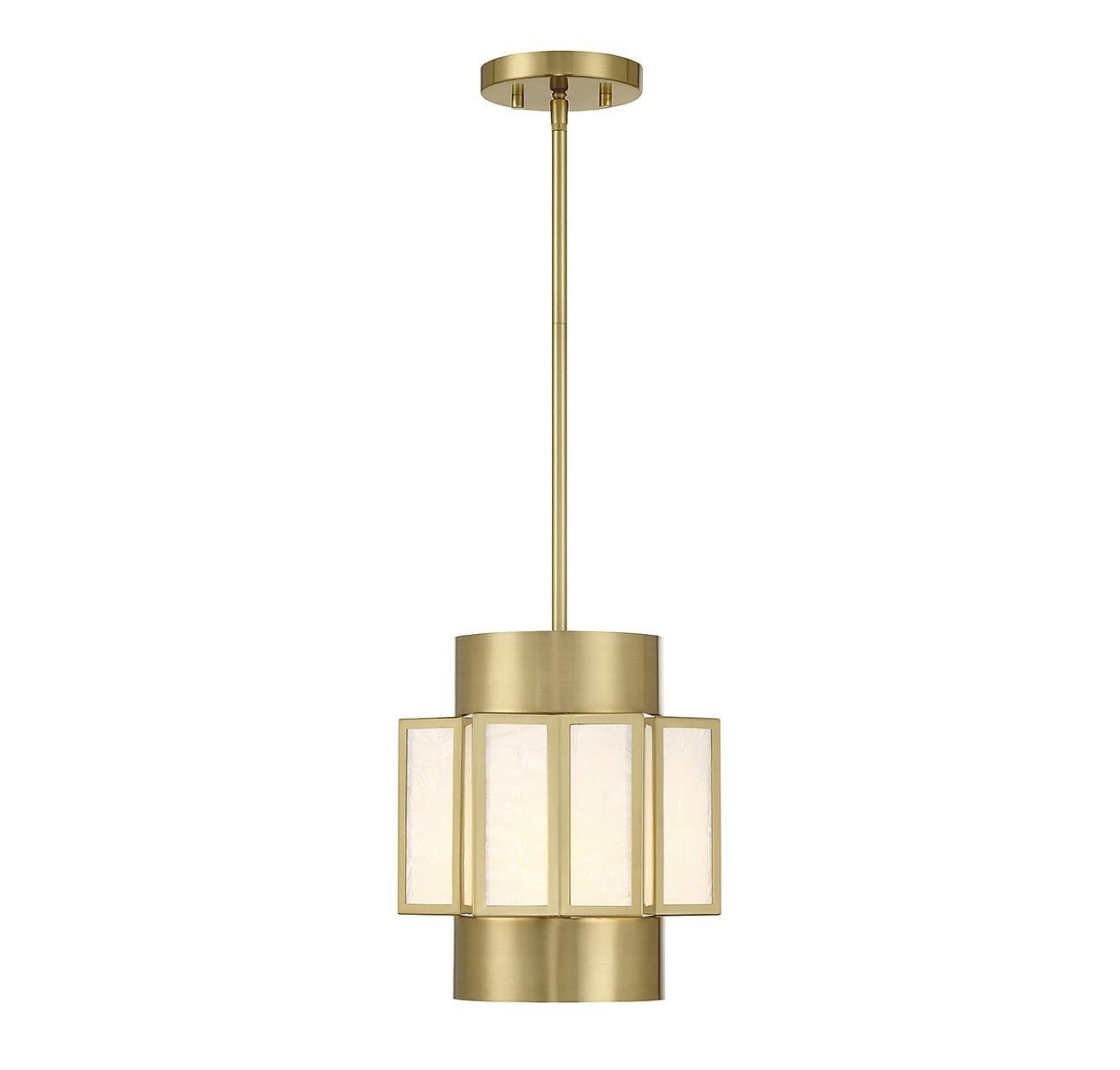 Gideon 3-Light Pendant in Warm Brass