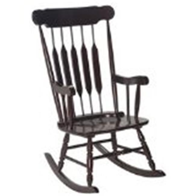 White Solid Wood Adult Rocking Chair