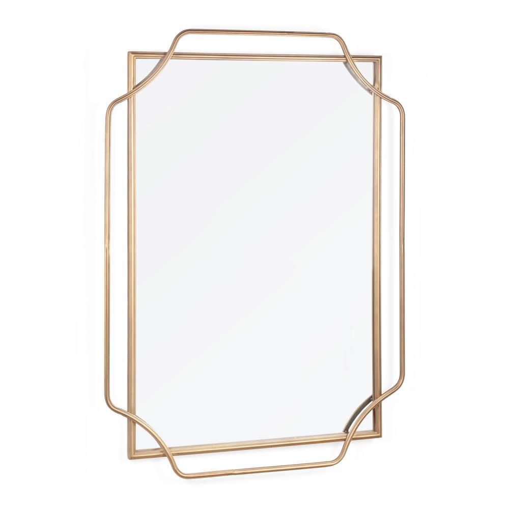 Amir Bronze Rectangular Metal Wall Mirror