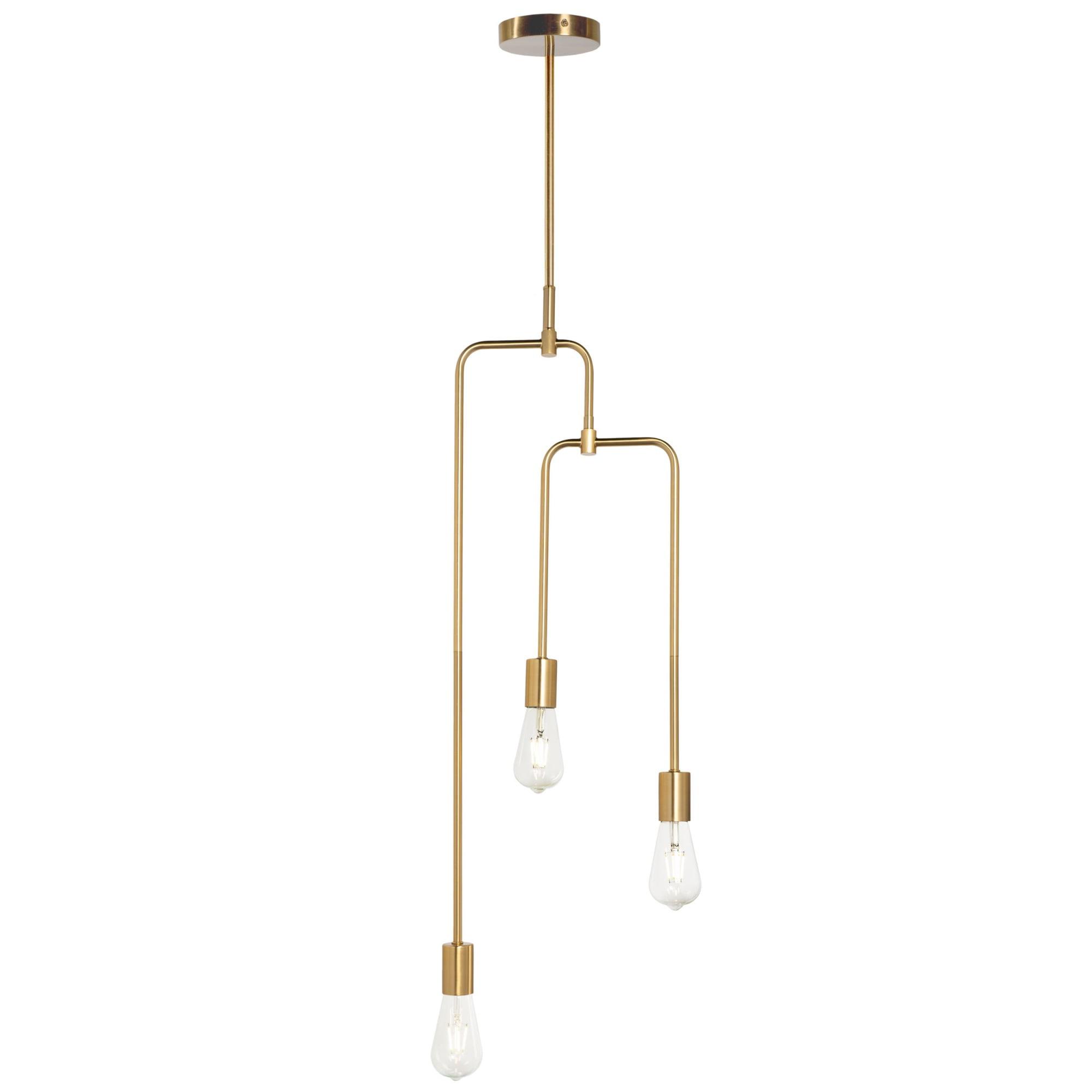 Chandler 33" Brass Metal Pendant with LED Bulb