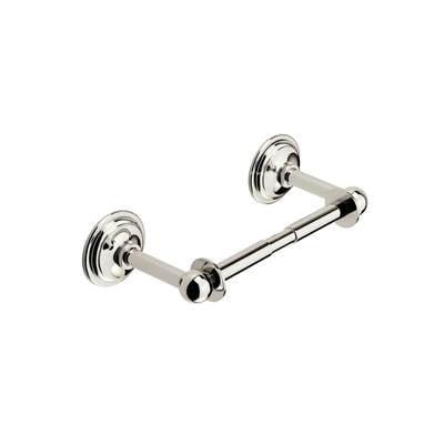 Polished Nickel Double Post Wall-Mounted Toilet Paper Holder