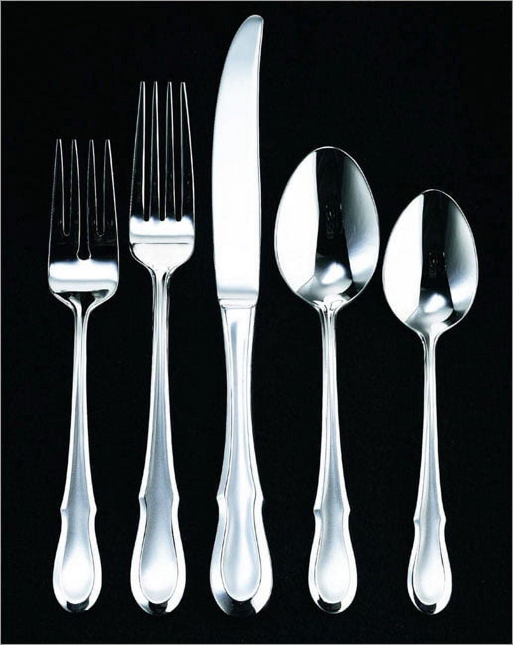 Celine Platinum 20-Piece Polished Stainless Steel Flatware Set