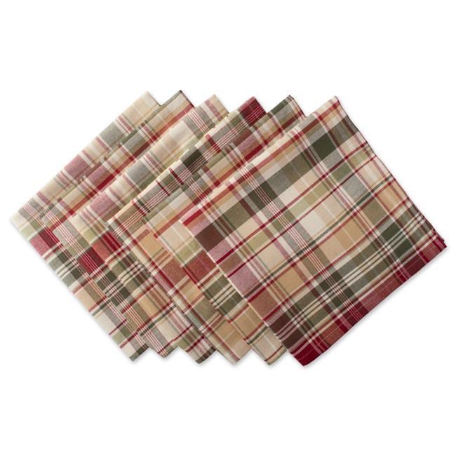 Give Thanks Plaid Napkin (Set of 6)