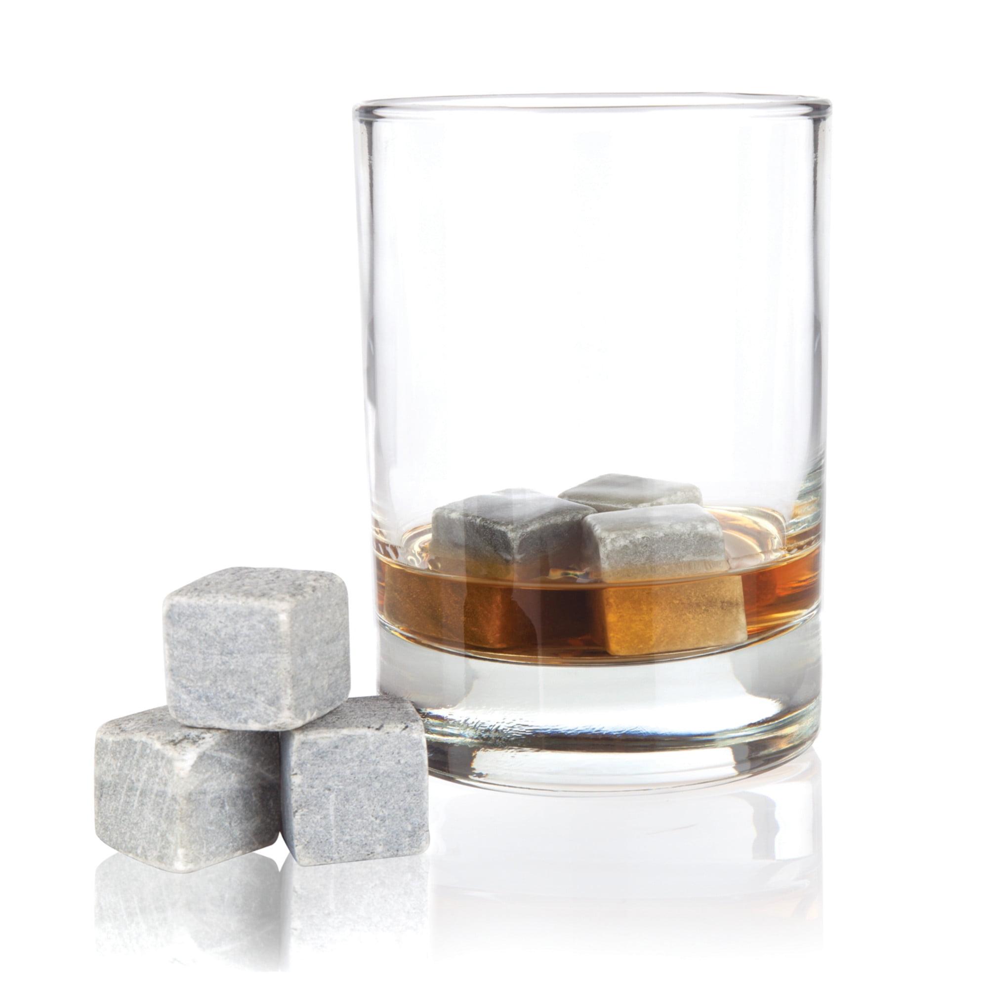 Glacier Rocks Gray Soapstone Whiskey Cubes Set