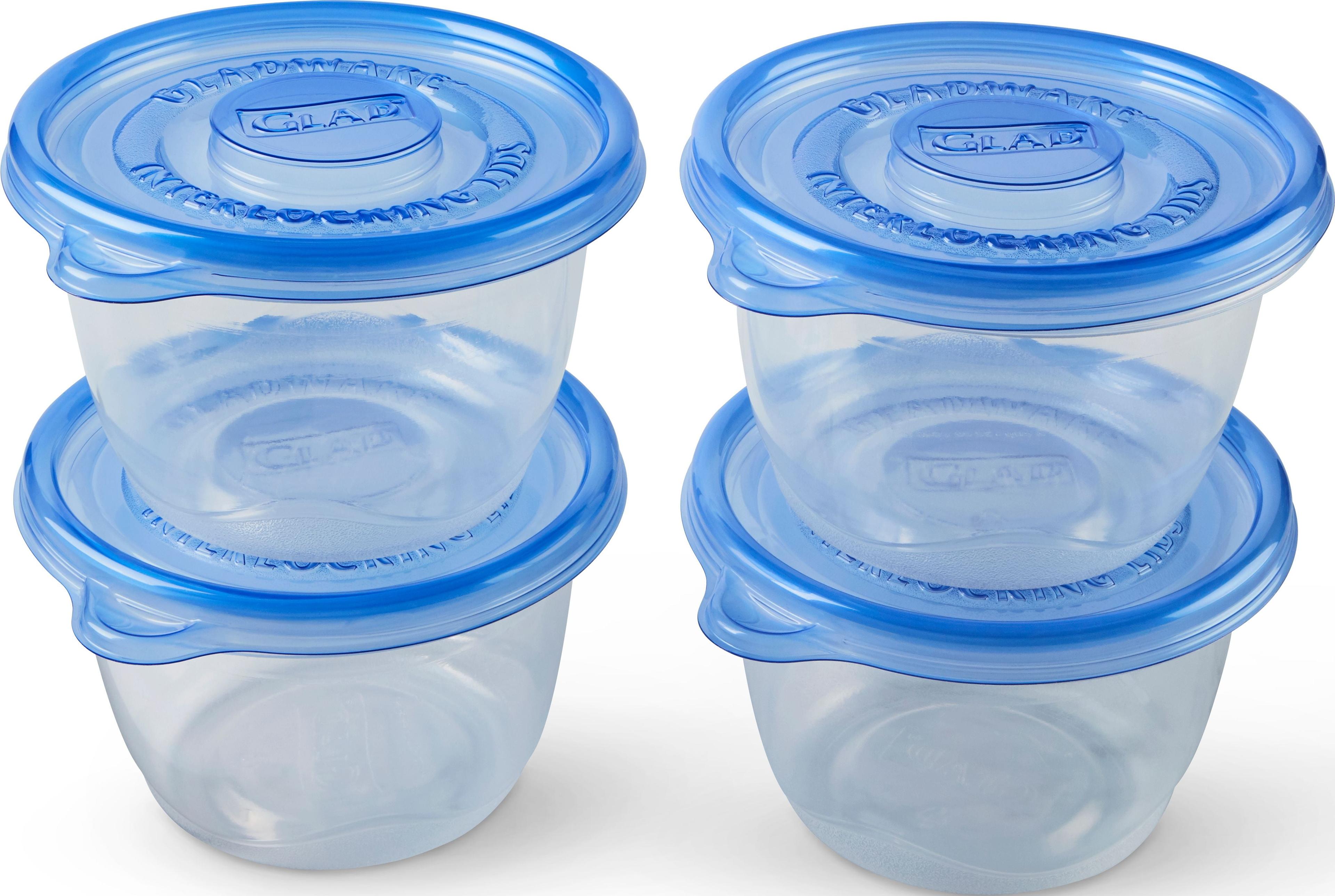 Glad Food Storage Containers - To Go Lunch Container - 32 Ounce - 4 Containers