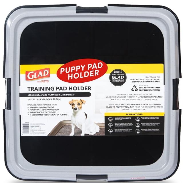 GLAD For Pets Dog Training Pad Potty Training Pad Holder with Leak Protection 23"x23"