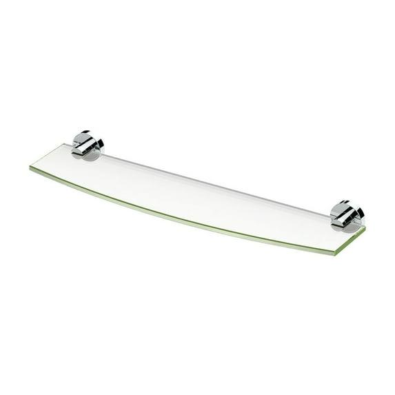 Glam Wall Mounted Tempered Glass Shelf | Bathroom Floating Glass Shelf
